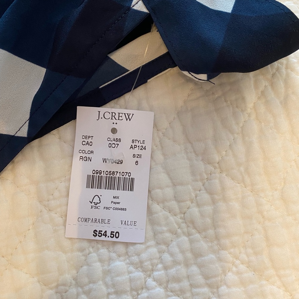 J Crew Factory sleeveless gingham top - Picture 3 of 4